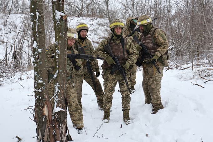 Ukrajinski vojaki v regiji Zaporožje