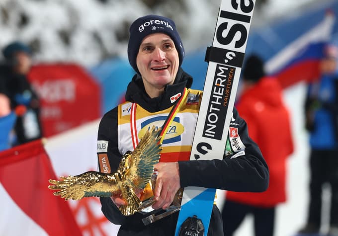 (FOTO) Sladko drugo mesto! Domen Prevc suvereno zagrabil zlatega orla