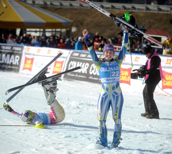 Tina Maze in Lindsey Vonn marca 2014
