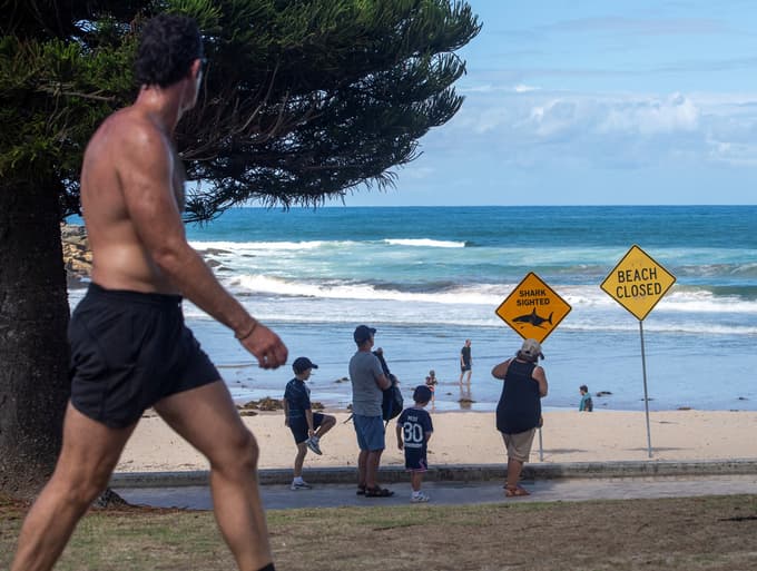 Zaprta plaža Queenscliff v Sydneyju