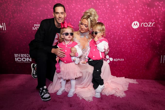 Paris Hilton z družino.