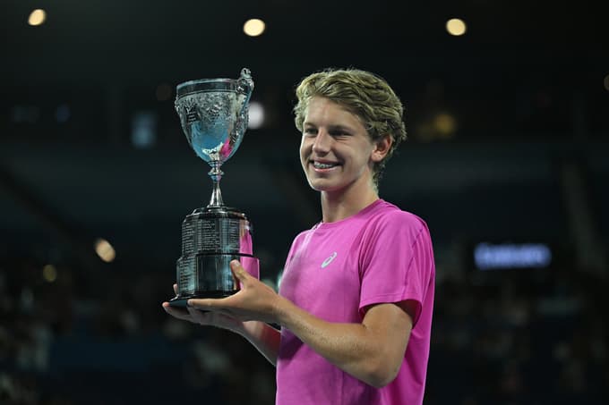 (FOTO) Žiga Šeško zmagovalec OP Avstralije v Melbournu