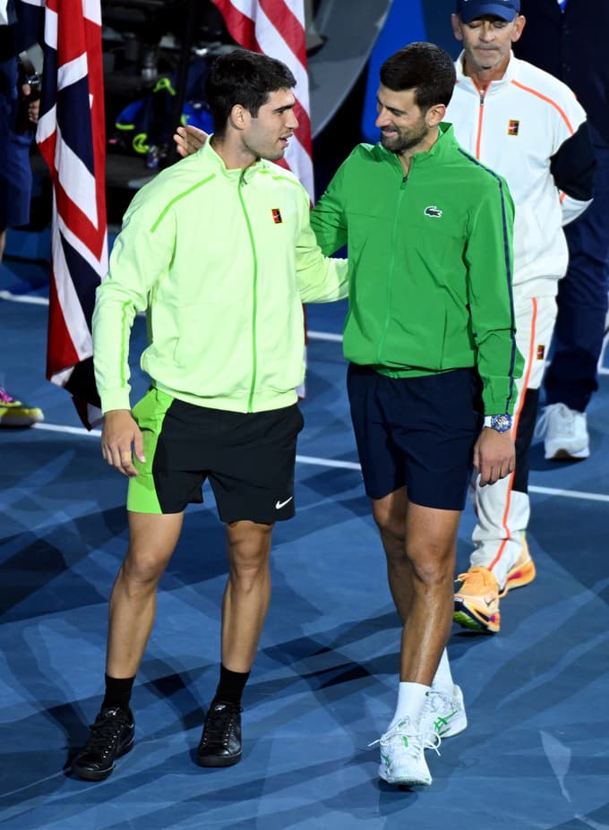 (FOTO) Alcaraz premagal Đokovića za prvo slavje v Melbournu, zdaj ima zmage na vseh turnirjih za grand slam