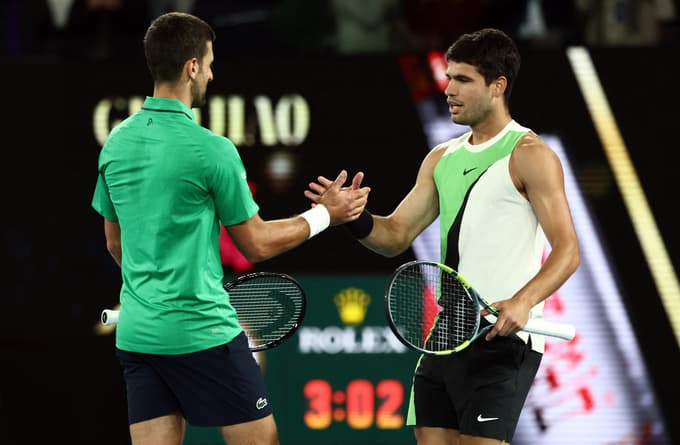 (FOTO) Alcaraz premagal Đokovića za prvo slavje v Melbournu, zdaj ima zmage na vseh turnirjih za grand slam