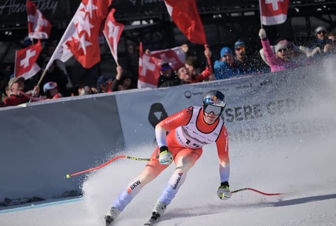 (FOTO) Von Allmen do druge smukaške zmage v sezoni, Hrobat 26.