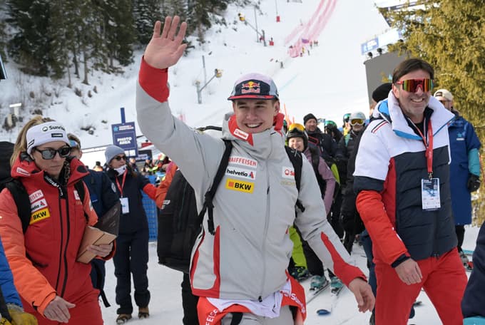 (FOTO) Von Allmen do druge smukaške zmage v sezoni, Hrobat 26.