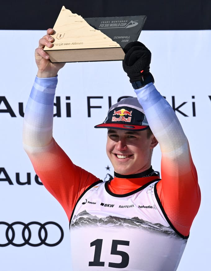 (FOTO) Von Allmen do druge smukaške zmage v sezoni, Hrobat 26.