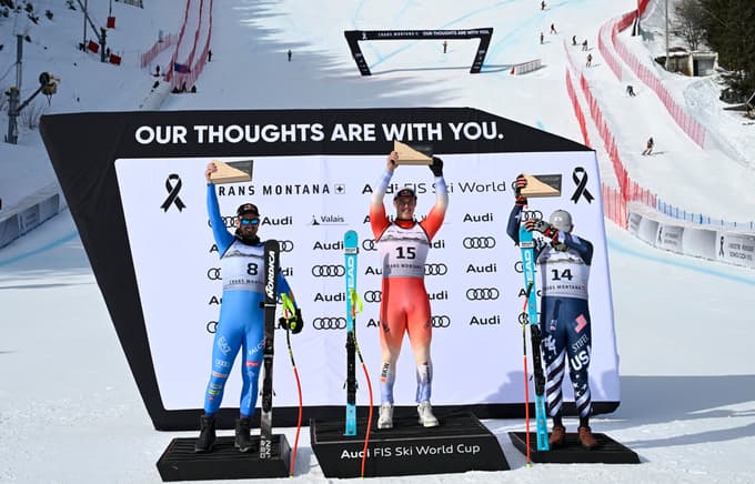 (FOTO) Von Allmen do druge smukaške zmage v sezoni, Hrobat 26.