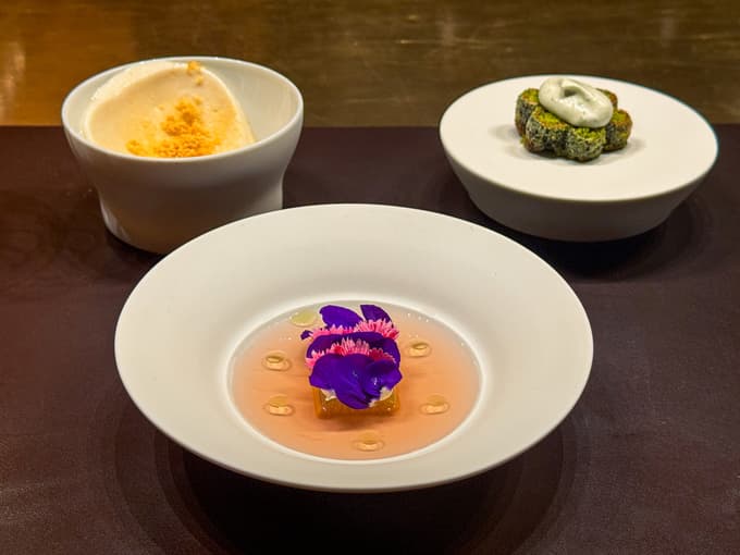 Chef's table Rote Wand: rabarbara, brezina skorja 