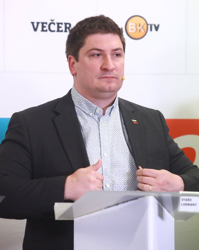 Stašo Lodrant je kandidiral tudi na prejšnjih volitvah, posnetek je z Večerovega soočenja v Mežiški dolini.