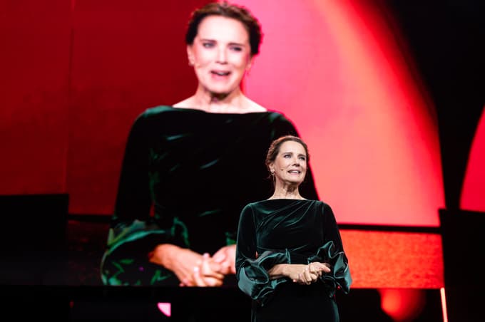 Désirée Nosbusch na podelitvi nagrad: “Verjemite, slišimo vas. A dopustite, da nocoj praznujemo film.”