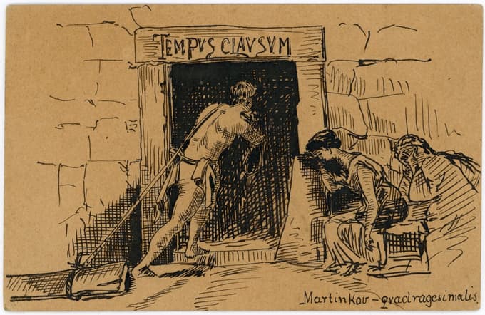 Razglednica z delom neznanega avtorja