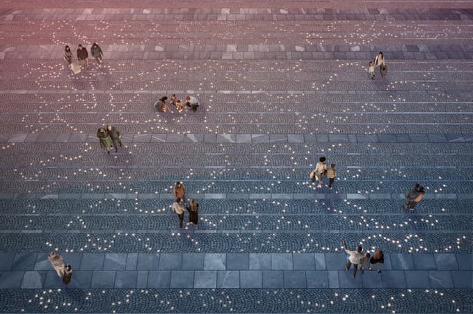 (FOTO) Pred 35. obletnico: Izbrana rešitev za spomenik slovenske osamosvojitve na Trgu republike pred parlamentom