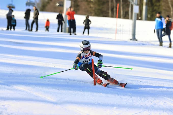 Luka Gorečan Fijavž iz AS Rogla je zmagal na Pohorju v kategoriji U-10.