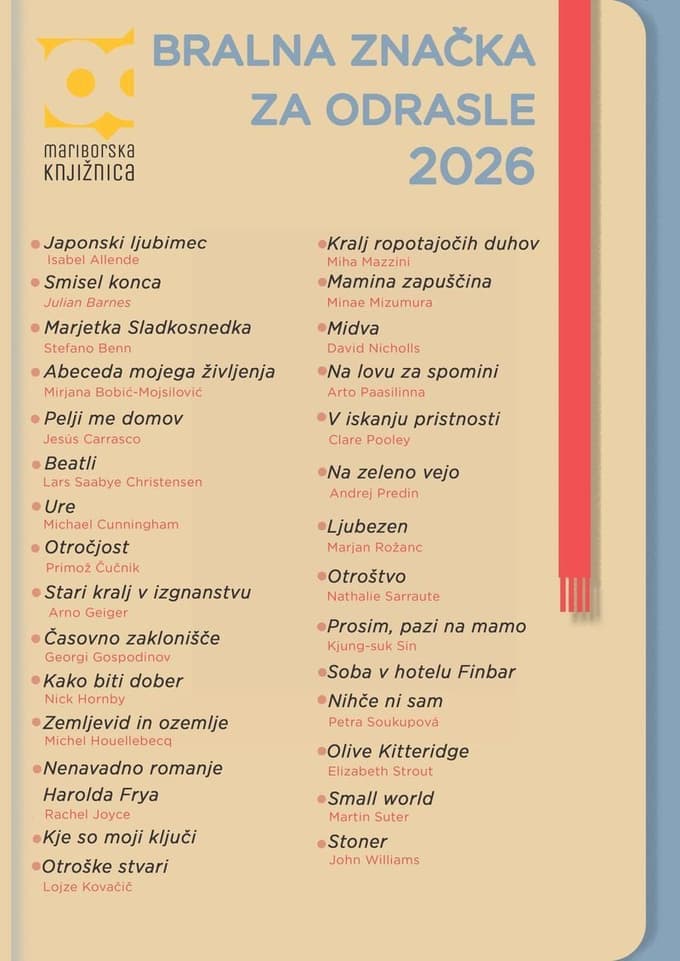 Branje ni le za šolarje: V Mariboru znova bralna značka za odrasle