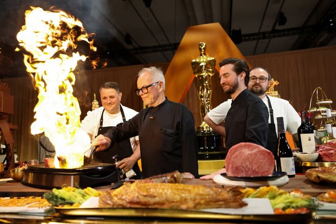 Wolfgang Puck že več kot 30 let ustvarja na tem prestižnem dogodku.