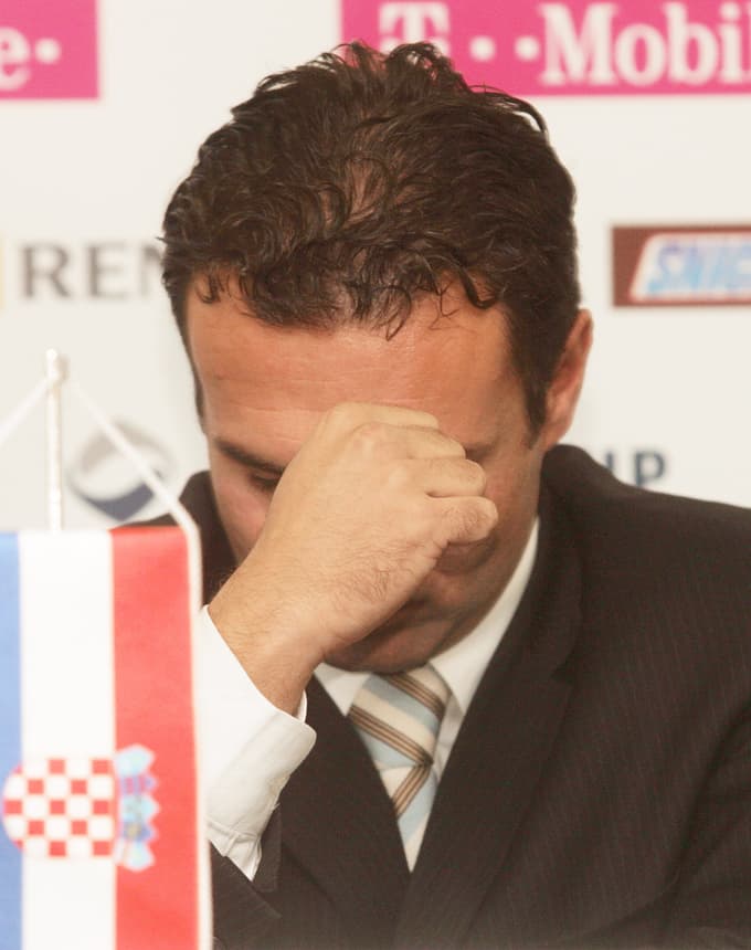 6. oktober 2006, Zagreb - 1-letni premor hrvaške smučarske zvezde Janice Kostelič - novinarska konferenca: direktor hrvaškega Skipoola Vedran Pavlek