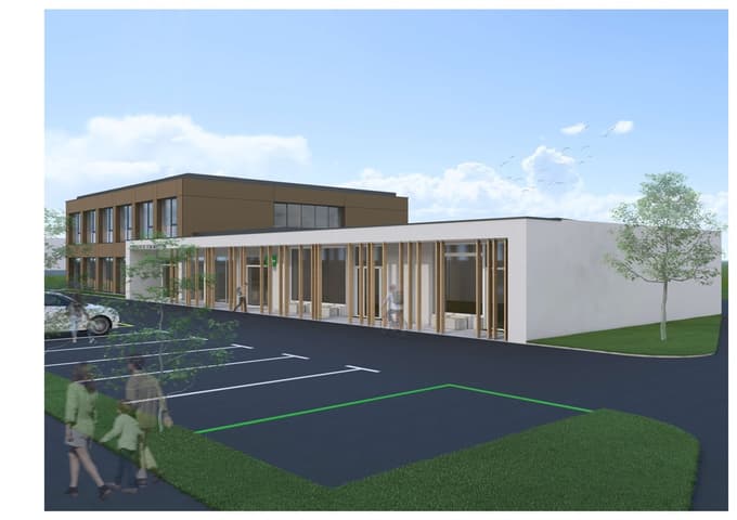 Vizualizacija novega Centra zdravja Majšperk.