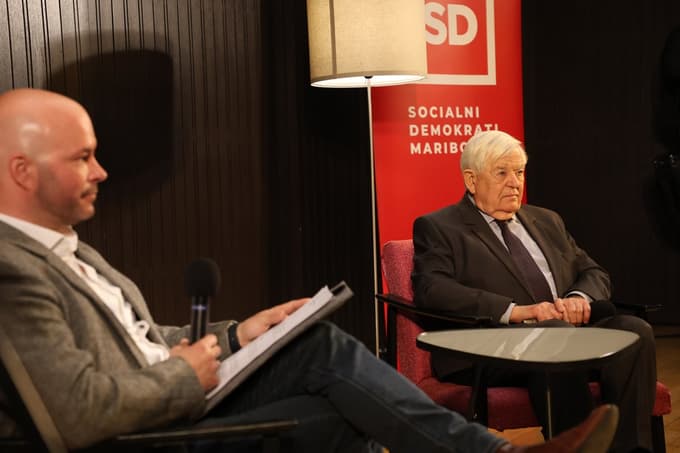 Maribor - Volitve - Stranka SD - pogovor - Milan Kučan in Matevž Frangež - - -