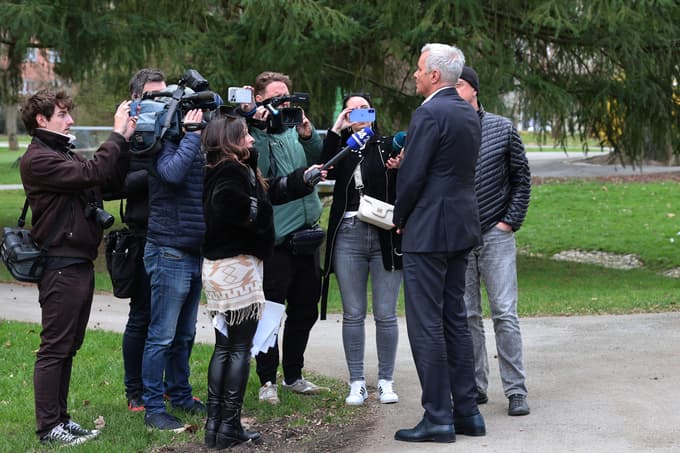 Župan Saša Arsenovič v prvi izjavi po današnjih preiskavah.