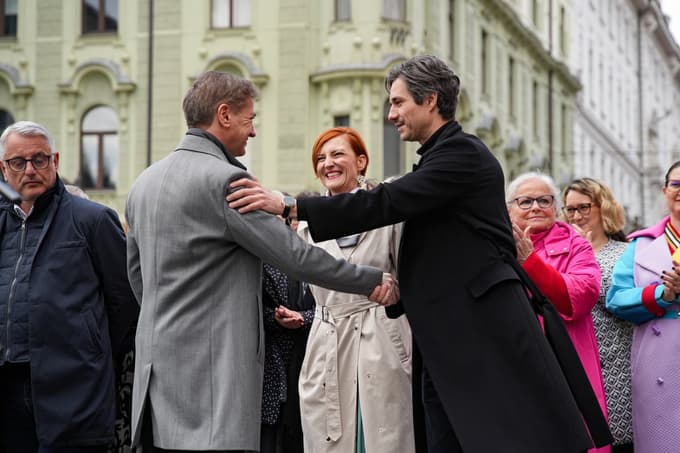 Izjava koalicije, konec kampanje, Prešernov trg