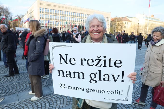 Shod Na volitve! na Trgu republike v Ljubljani