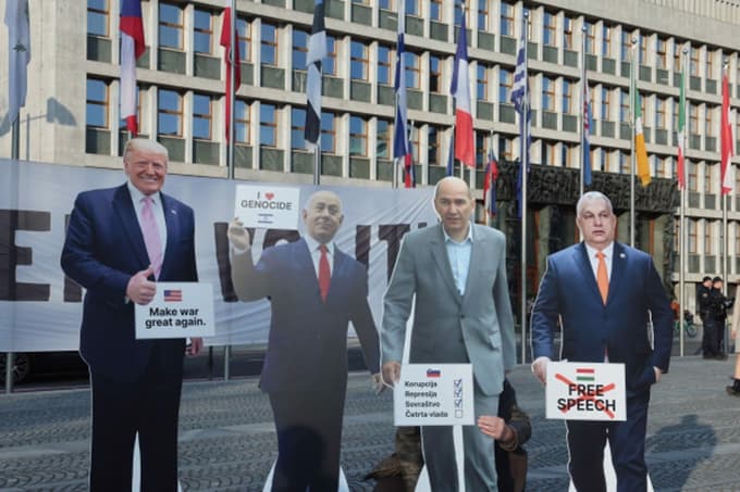 Shod Na volitve! na Trgu republike v Ljubljani