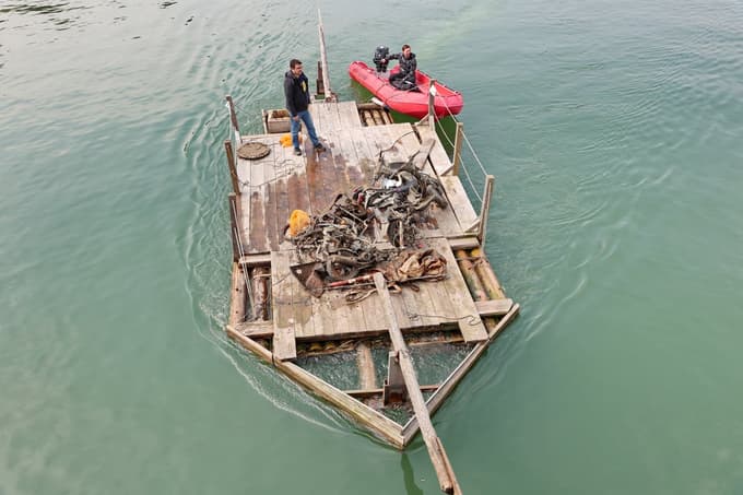 (FOTO) Kaj vse skriva Drava: Letos šokanten izplen potapljačev