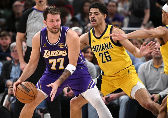 (FOTO) Dončić v zmagi Los Angelesa nad Indiano do 43 točk