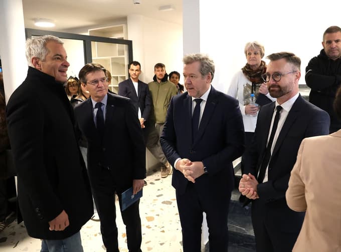 Saša Arsenovič, Zdravko Kačič, minister za visoko šolstvo, znanost in inovacije Igor Papič in Borut Gaber