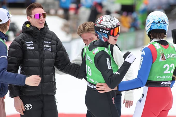 (FOTO) Domen Prevc v Planici z drugim mestom potrdil še mali globus za polete