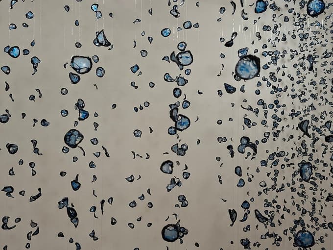 Natalija R. Črnčec: detajl prostorske postavitve Šelestinke, Galerija DLUM, marec 2026