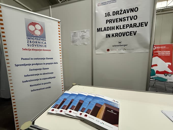 Obrtna zbornica Slovenije že tradicionalno organizator Državnega prvenstva mladih kleparjev krovcev.