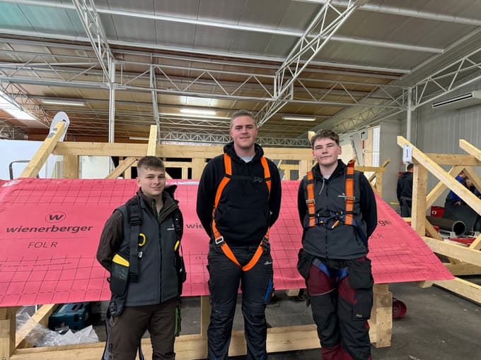 Tekmovalci drugouvrščene ekipe ŠC Ptuj: Timon Vek, Luka Frlež in Žan Sečnik.