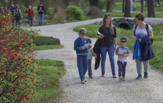 Slovenija, Pivola, 6.4.2026 - iskanje velikonočnih pirhov v Botaničnem vrtu