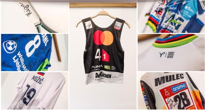 Na dobodelni dražbi so na voljo izdleki vrhunskih slovenskih športnikov. 