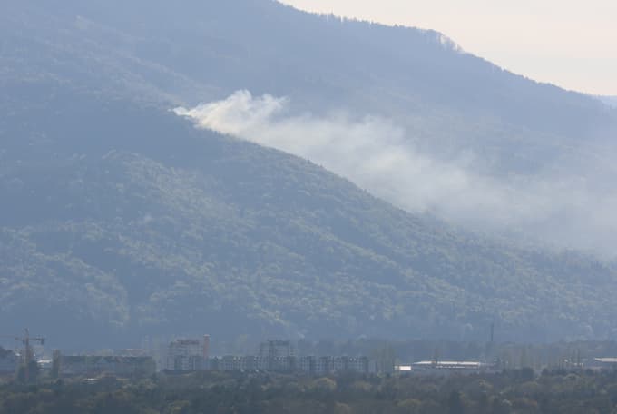 Dim je viden iz Maribora.