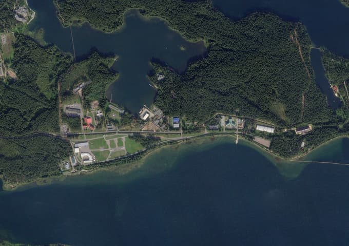 Satelitski posnetek rezidence Valdaj