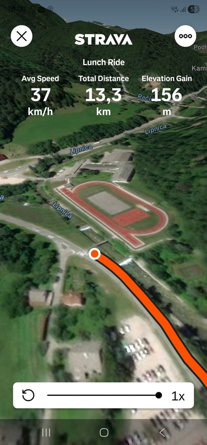 Lokacija, kjer se je končala Kranjčeva pot. 