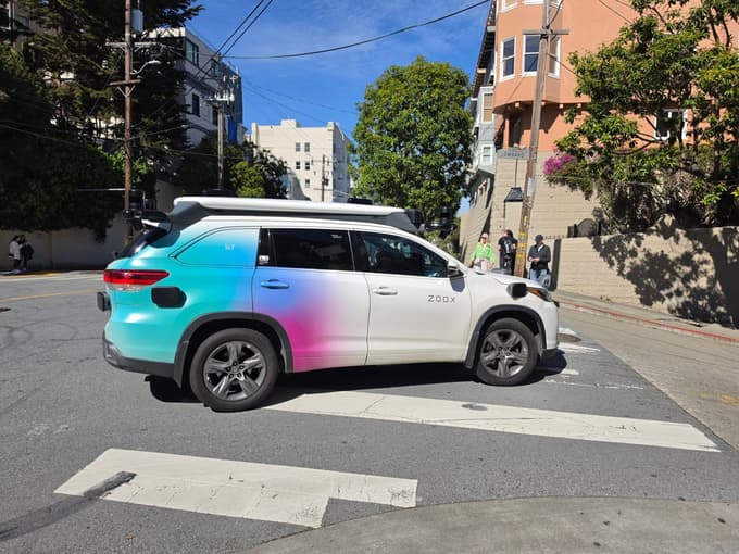 ZooX na testni vožnji 