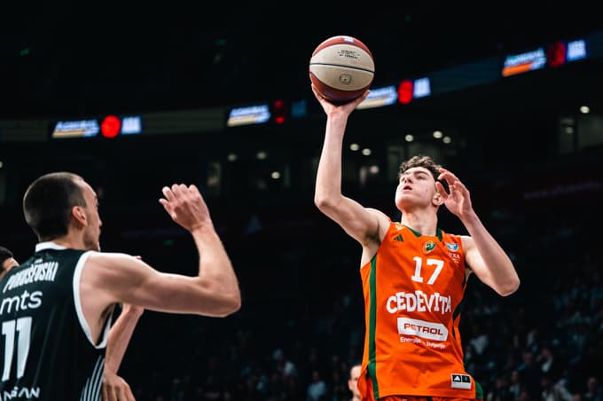 Za mlado ekipo Cedevite Olimpije igra tudi veliki up slovenske košarke Maks Ciperle, na zaključnem turnirju lige ABA do 19 let izbran v idealno peterko.