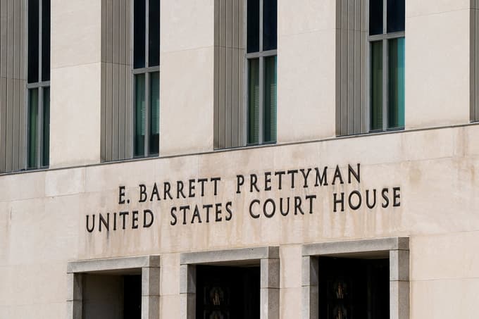 The U.S. District Court for the District of Columbia building, where Cole Tomas Allen, the man suspected of carrying out a shooting at the White House Correspondents' Association dinner where U.S. President Donald Trump was present, is expected to face charges, in Washington, D.C., U.S., April 27, 2026. REUTERS/Elizabeth Frantz