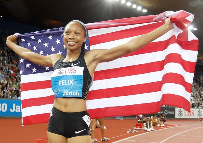 Allyson Felix je osvojila enajst medalj na olimpijskih igrah in kar 20 odličij na svetovnih prvenstvih. 