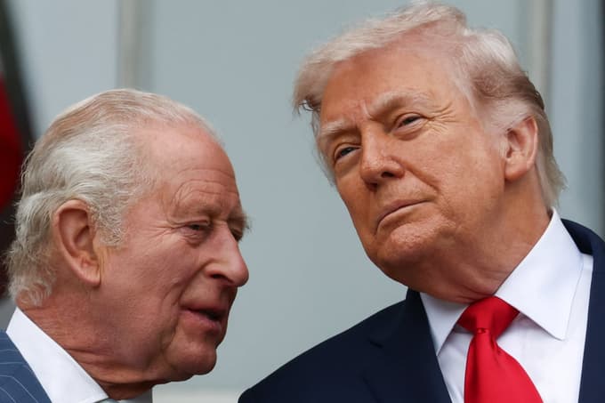 (FOTO) Trump ob sprejemu britanskega kralja izpostavil poseben odnos med državama