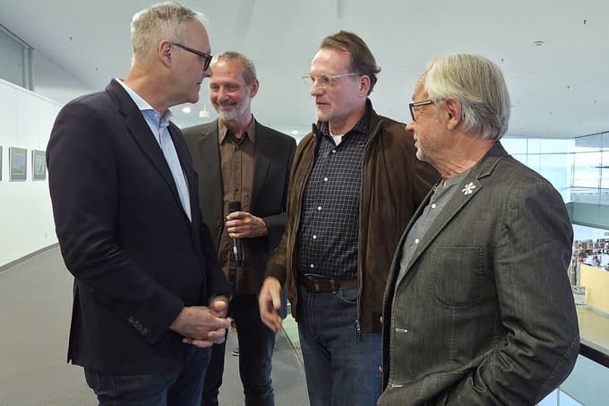 (z leve) Michael A. Grossmann, Richard Edelsbrunner, Brane P. Kos, Branko Lenart