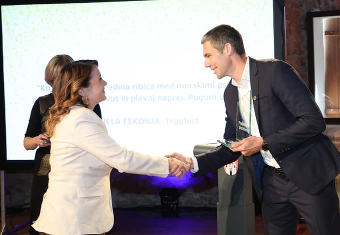 Zmagovalka Gabrijela Fekonja in Smiljan Škarica