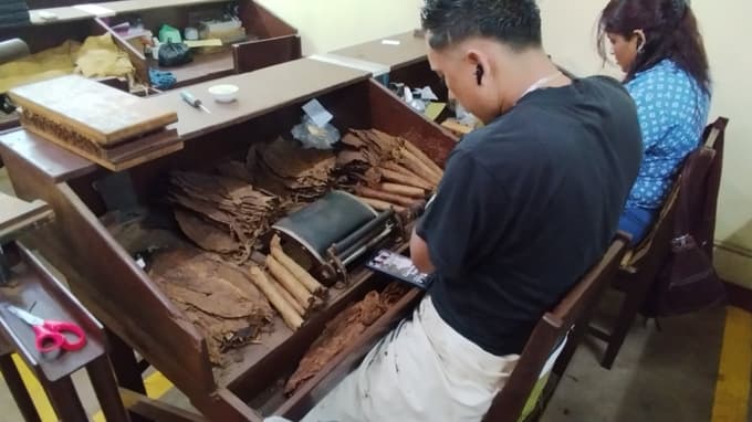 Ročna manufaktura cigar v Nikaragvi