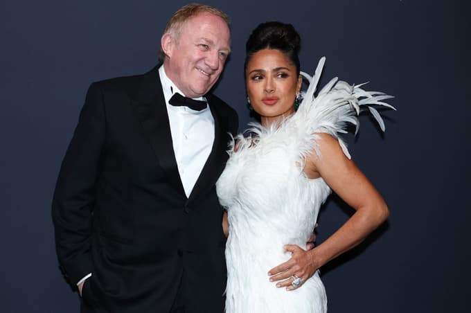 Na dogodku ji je družbo delal njen soprog, 64-letni milijarder Francois-Henri Pinault.