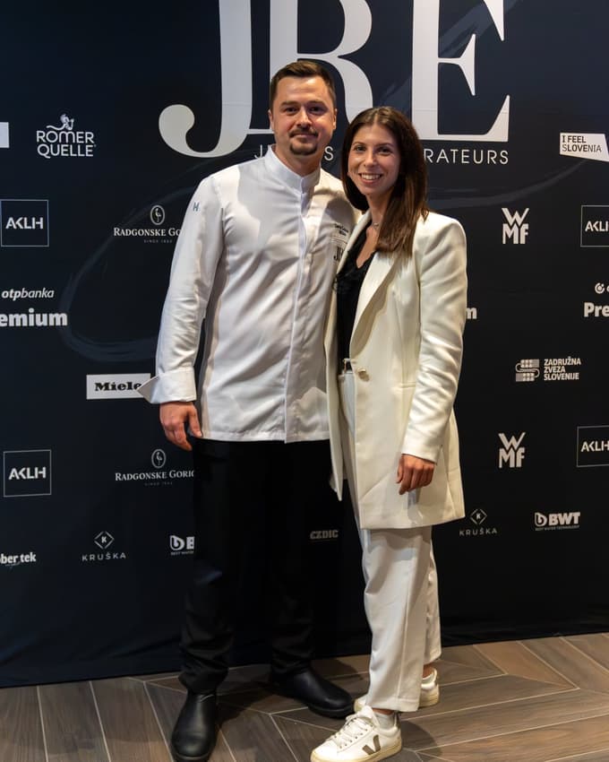 David Žefran, chef z dvema Michelinovima_zvezdicama, Milka, in Tamara Sodja, vodja strežbe, Milka, pravi power couple. Tudi zasebno par.