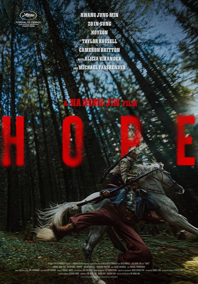 Uradni plakat filma Hope. Drugih fotografij iz filma v času filmskega festivala v Cannesu še ni bilo na voljo.